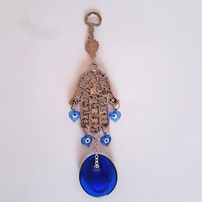Hamsa and Evil Eye Wall Hanging Protection Metal Nazar Etsy