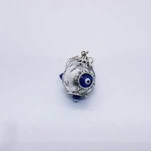 nevfactory Nev Nazar Boncuk Evil Eye - Mistico portafortuna in vetro con occhio turco