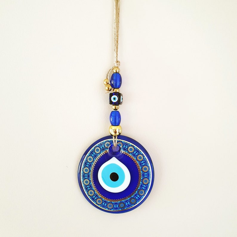 Modern Evil Eye Wall Hanging, Nazar Boncuk, Greek Eye, Turkish, Amulet, Protection, Blue Eye, Beautiful Home Decor 