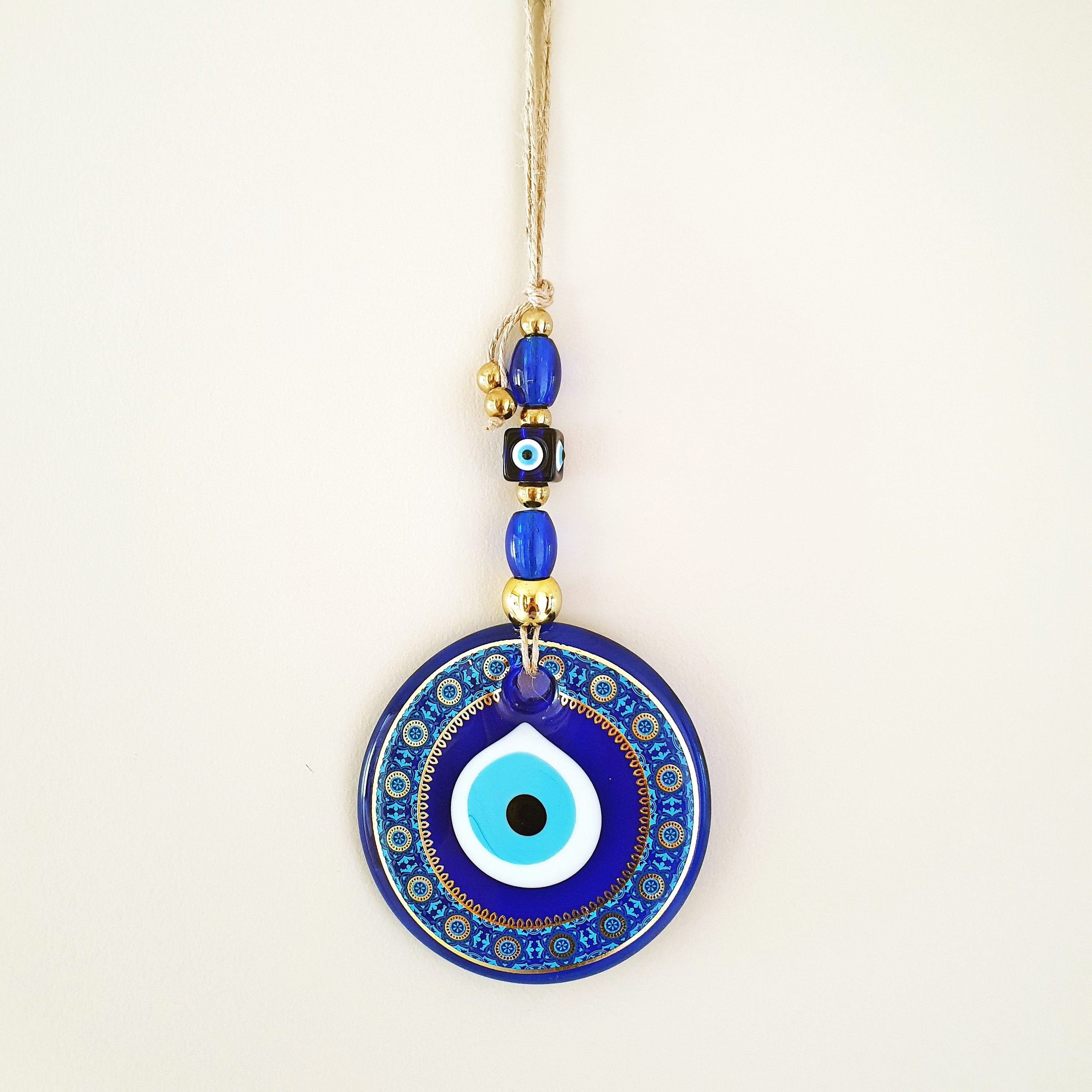 GREEK EVIL EYE GLASS LUCKY WORRY DOOR HANGING COPPER WIND-BELL NAZAR TURKISH GREEK EVIL EYE GLASS LUCKY WORRY DOOR HANGING COPPER WIND-BELL NAZAR TURKISH