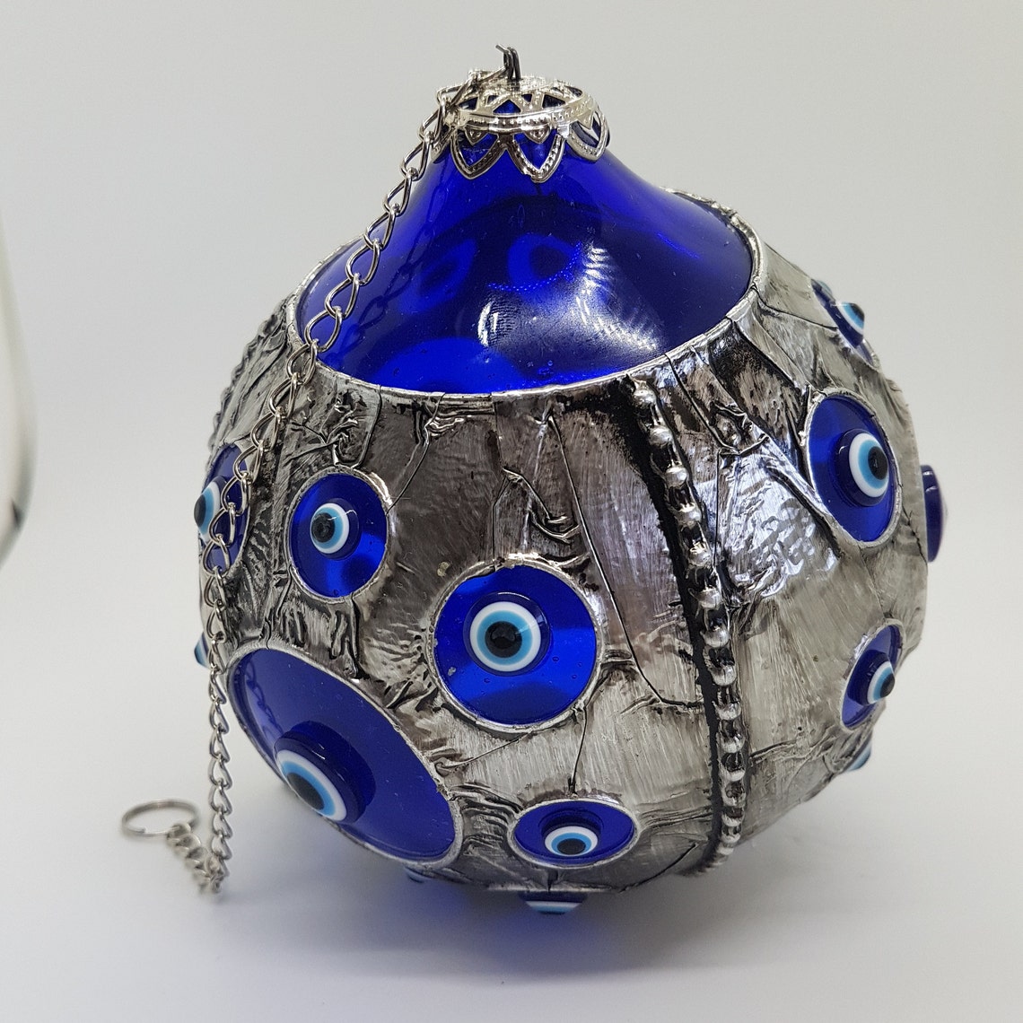 Glass Ball Evil Eye 11 cm 4.3 inches Diameter Spherical Etsy