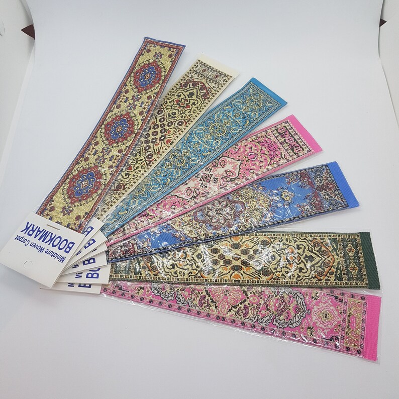Oriental Carpet Bookmark Turkish Rug Oriental Pattern Woven Etsy UK