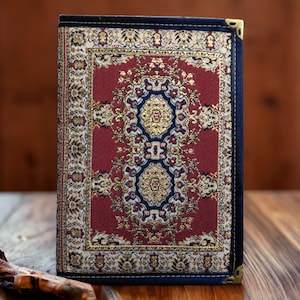 Diario de tela, diario de estilo de alfombra, alfombra oriental / regalo para escritores, diario de alfombra, diario de alfombra tejida / cuaderno de tela, carta manuscrita