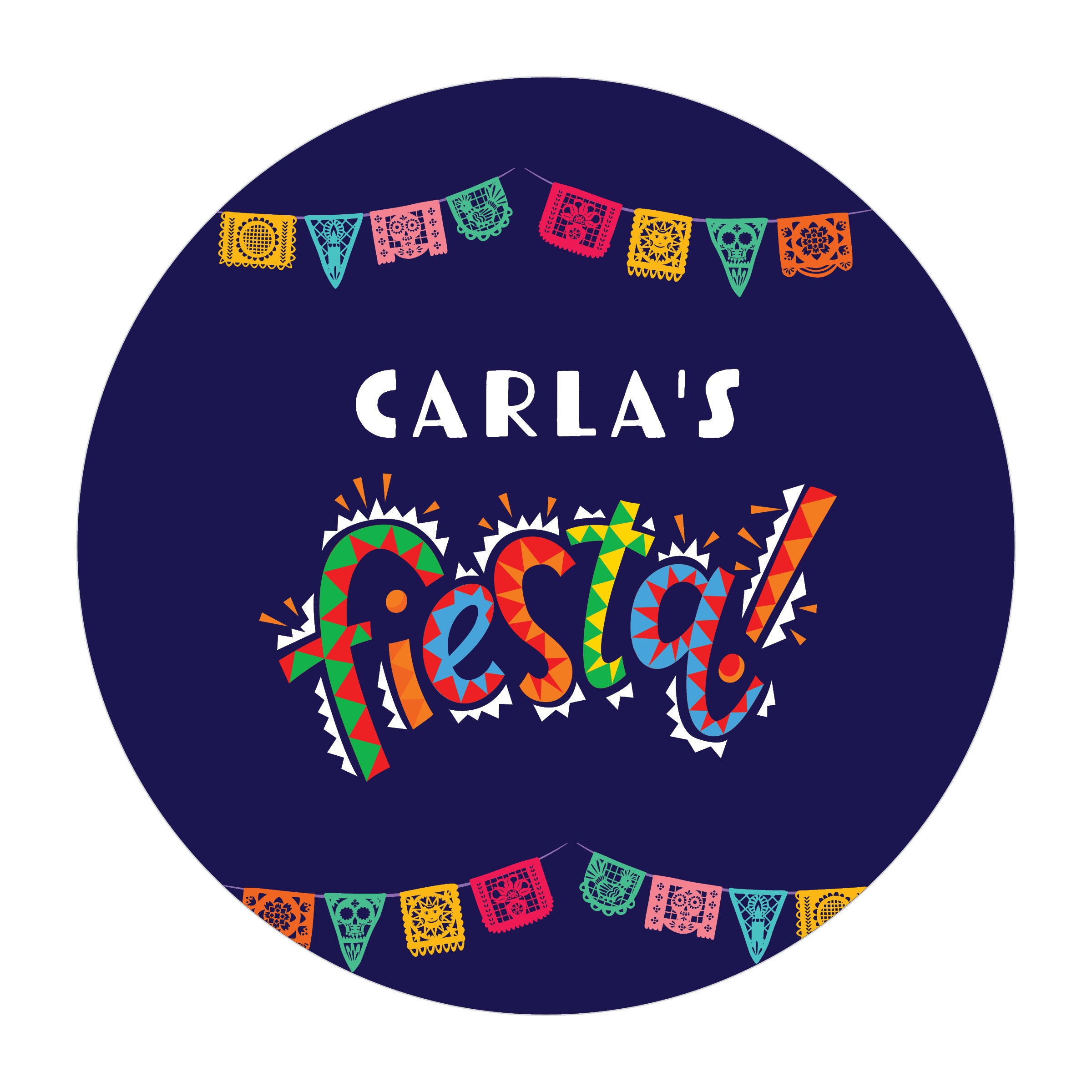 Fiesta Favor Stickers, Bridal Shower Thank You Stickers, Birthday Party ...