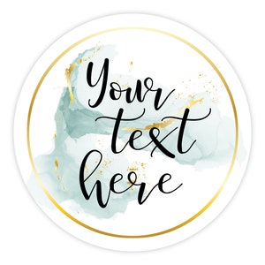 Custom Business Stickers, Waterproof Stickers, 1.5&quot; - 10&quot;, Customized Stickers, Custom Round Sticker, Square Sticker, Watercolor
