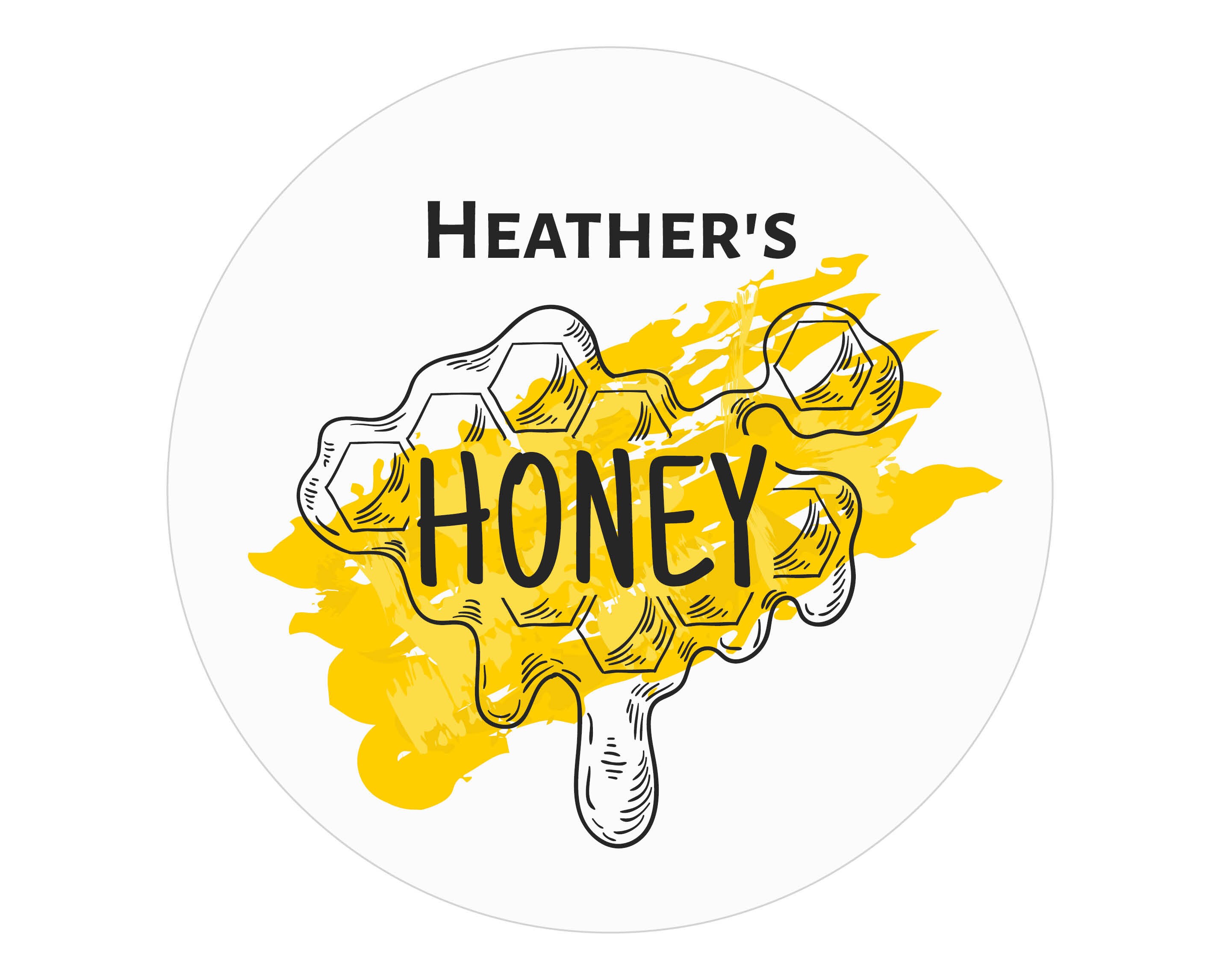 Homemade Honey Jar Labels Honey Comb Labels for Jars Honey - Etsy