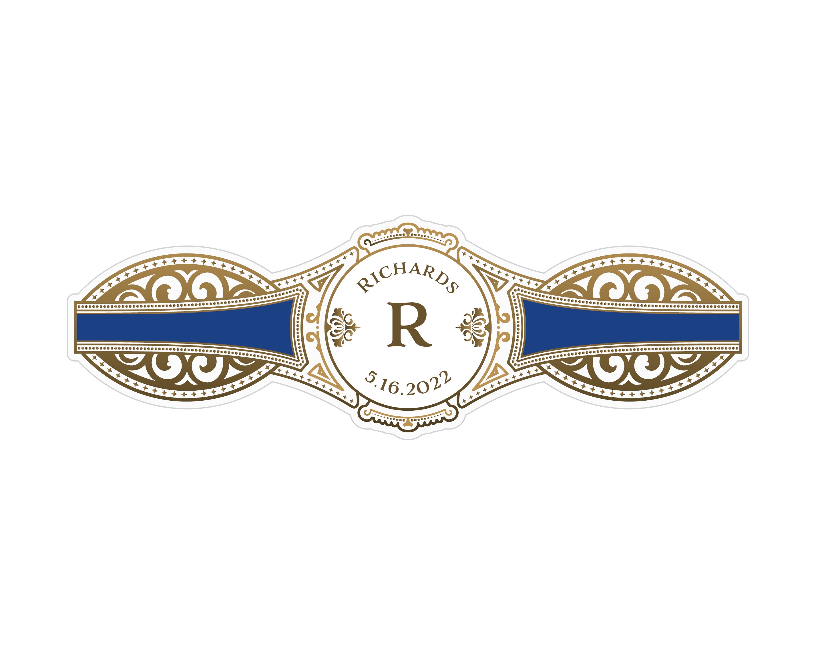 Vintage Cigar Stickers - 20 labels - Personalized Cigar Wrappers
