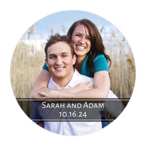 Custom Photo Stickers, Personalized Picture Stickers, Favor Labels - 1.5&quot; - 10&quot; Inch, Circle Sticker, Matte Sticker, Matte Label