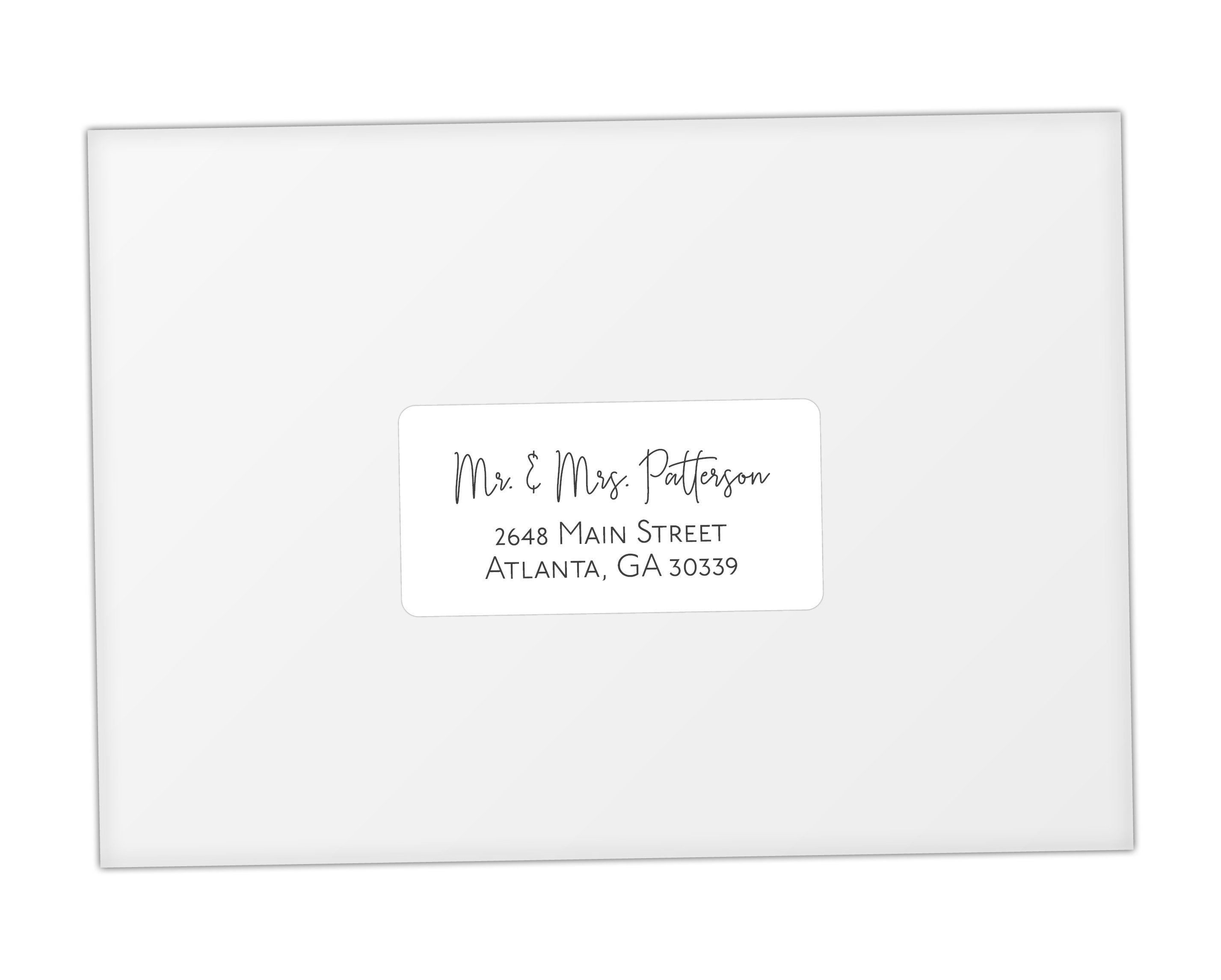 White Guest Address Labels Recipient Address Labels Etsy