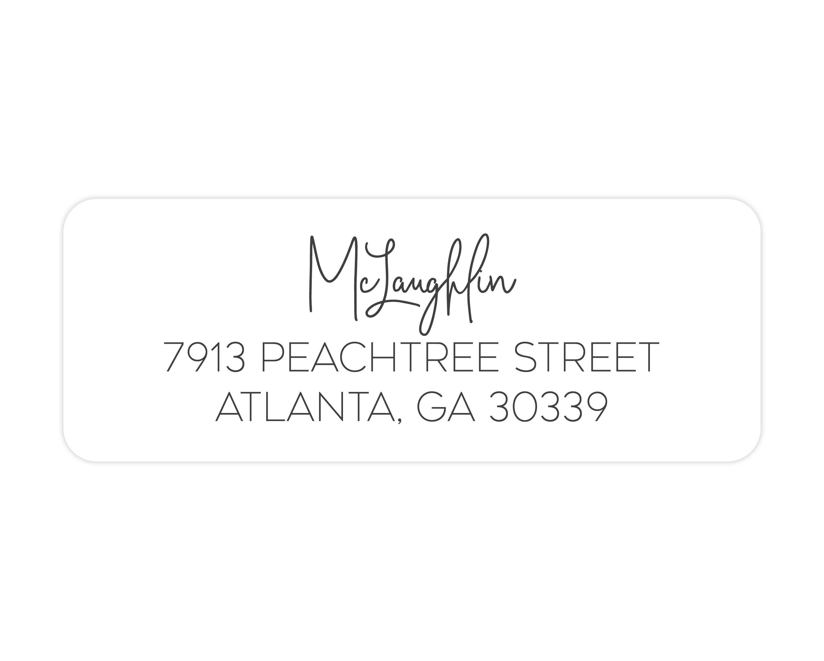 White Return Address Labels 2/3 x 1 3/4 Small | Etsy
