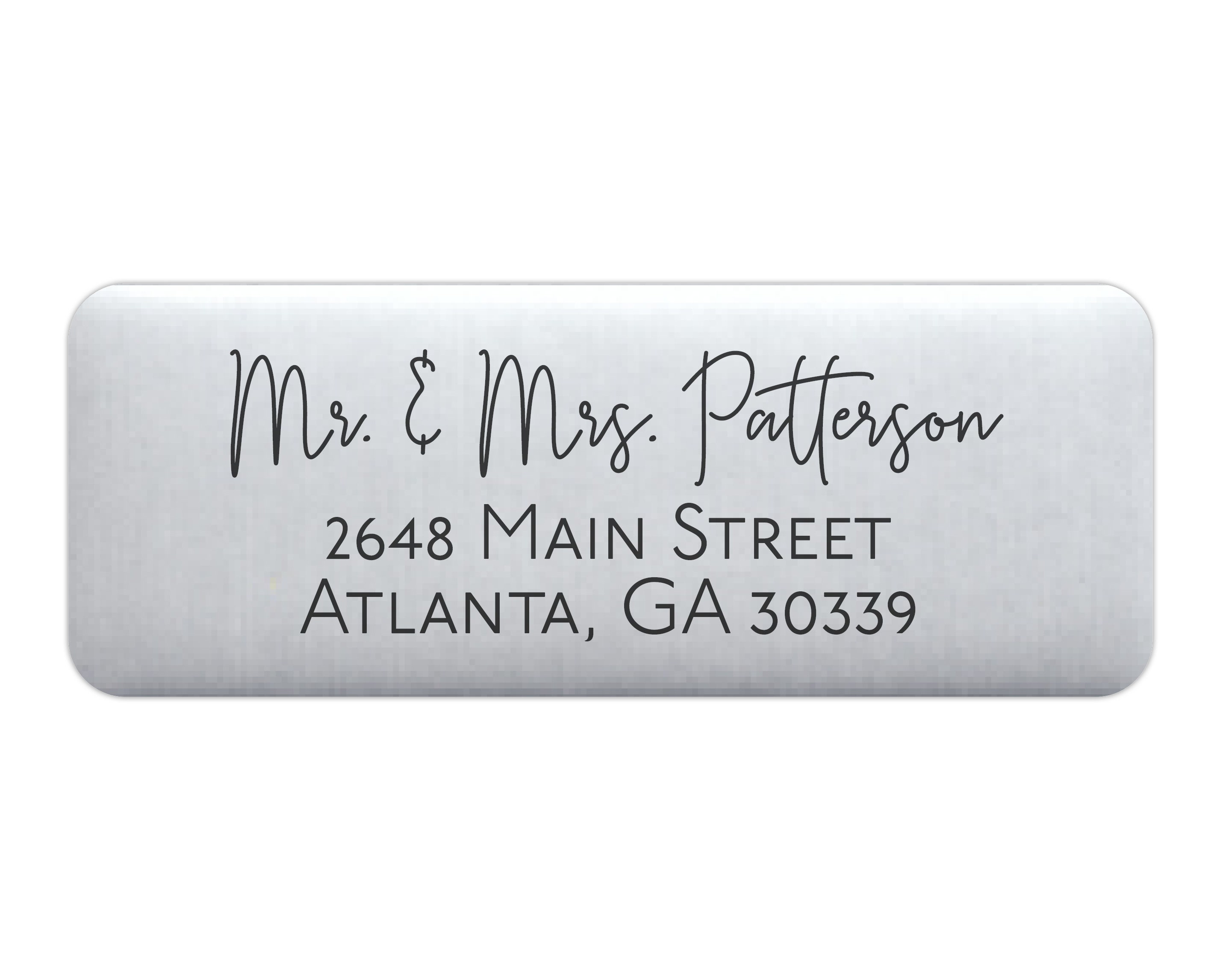 Silver Foil Address Labels 1 x 2 5/8 Small Etsy