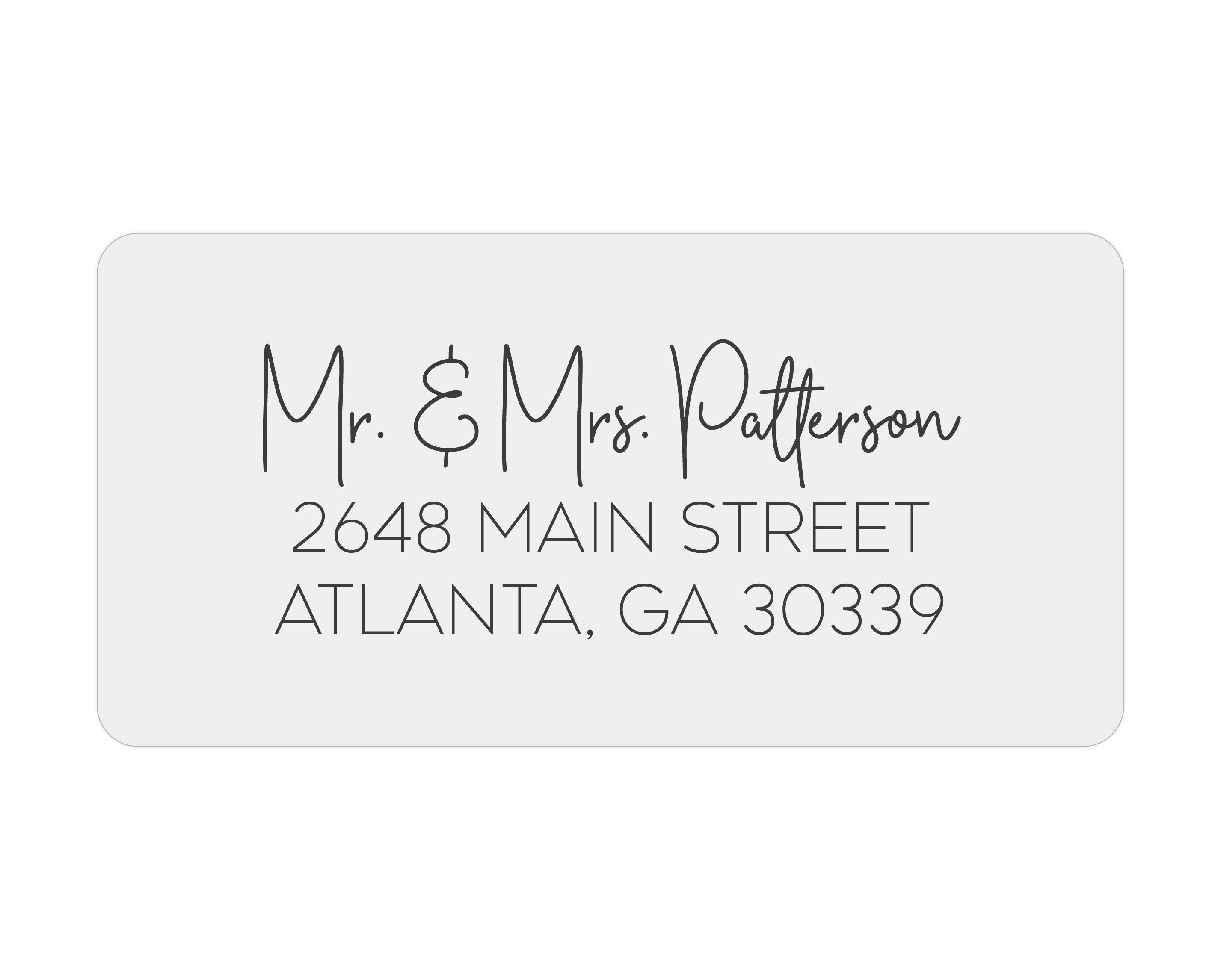 Recipient Address Labels Transparent Mailing Labels Etsy