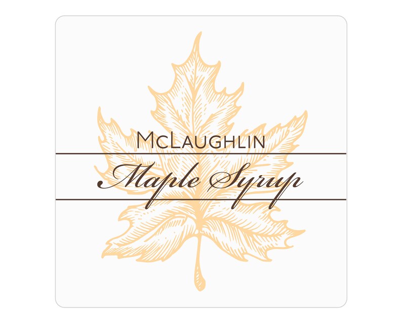 Maple Syrup Labels, Syrup Bottle Label, Maple Syrup Stickers ...