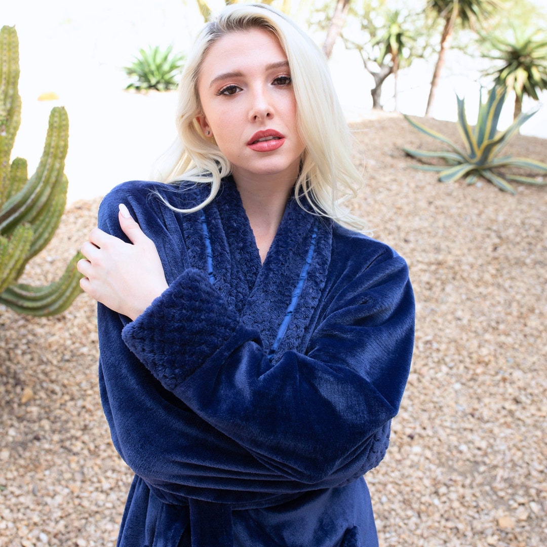 Personalized Embroidered Plush Robes, Custom Monogrammed Soft & Cozy