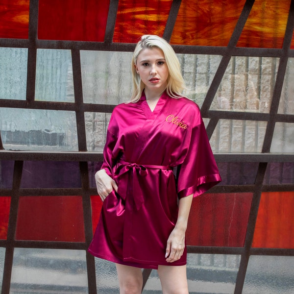 embroidered wedding robe