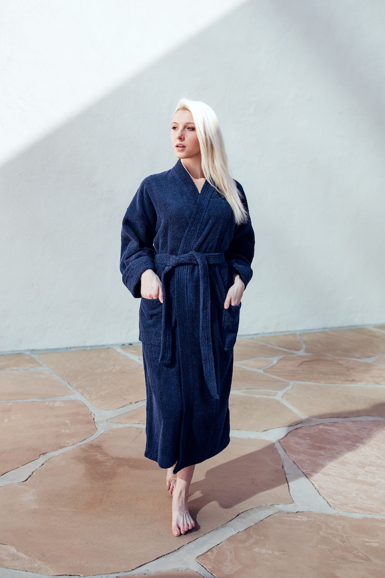 Personalized Terry Bathrobe Monogrammed Bath Robe unisex Etsy