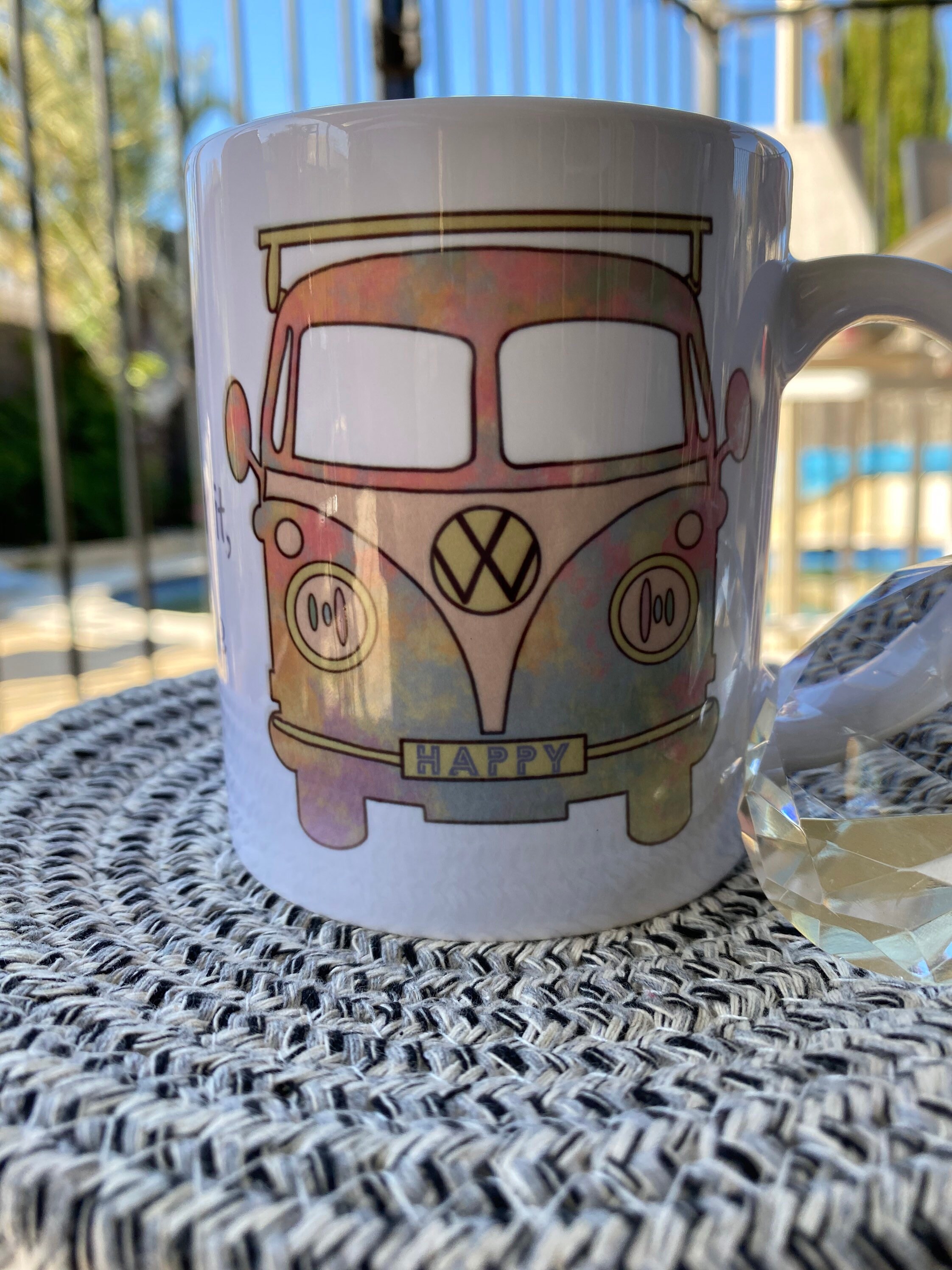Retro camper van mug camping mug with fun quote. Camper van Etsy