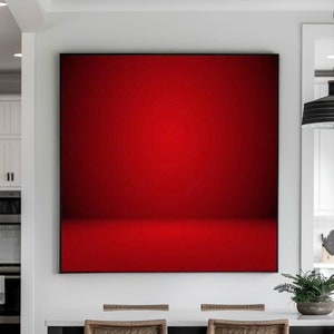 Large Red Abstract Painting On Canvas Wabi Sabi Texture Wall Art Red Minimalist Painting Boho Wall Decor Entrance Wall Decor For Living Room