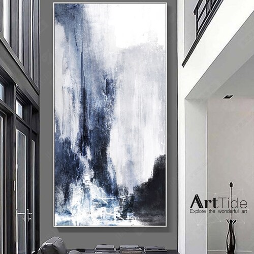 Blue Abstract Wall Art Original Abstract Painting Etsy