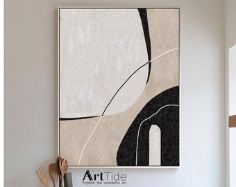 Large Abstract Painting Beige Abstract Artwork Minimalist Abstract Painting Home Wall Decorating Abstract Simple Wall Art Home Decor