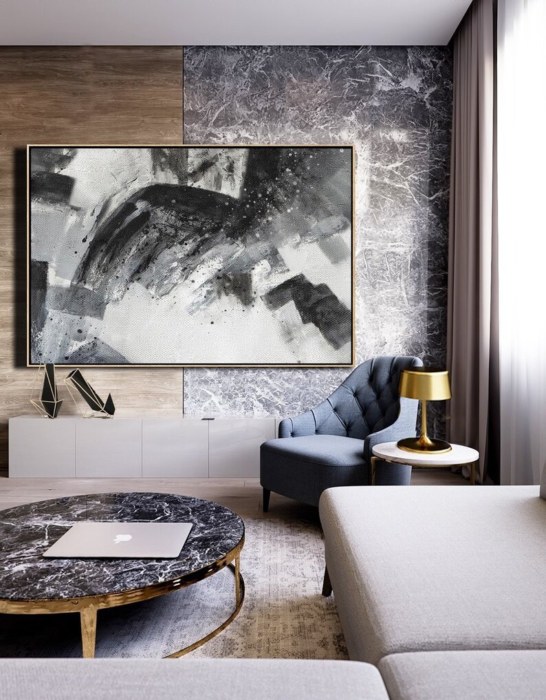 Extra Large Wall Art Canvasblack and White Canvas Wall Etsy