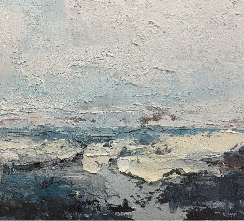 Beach Landscape Art Large Original Landscape Painting Etsy