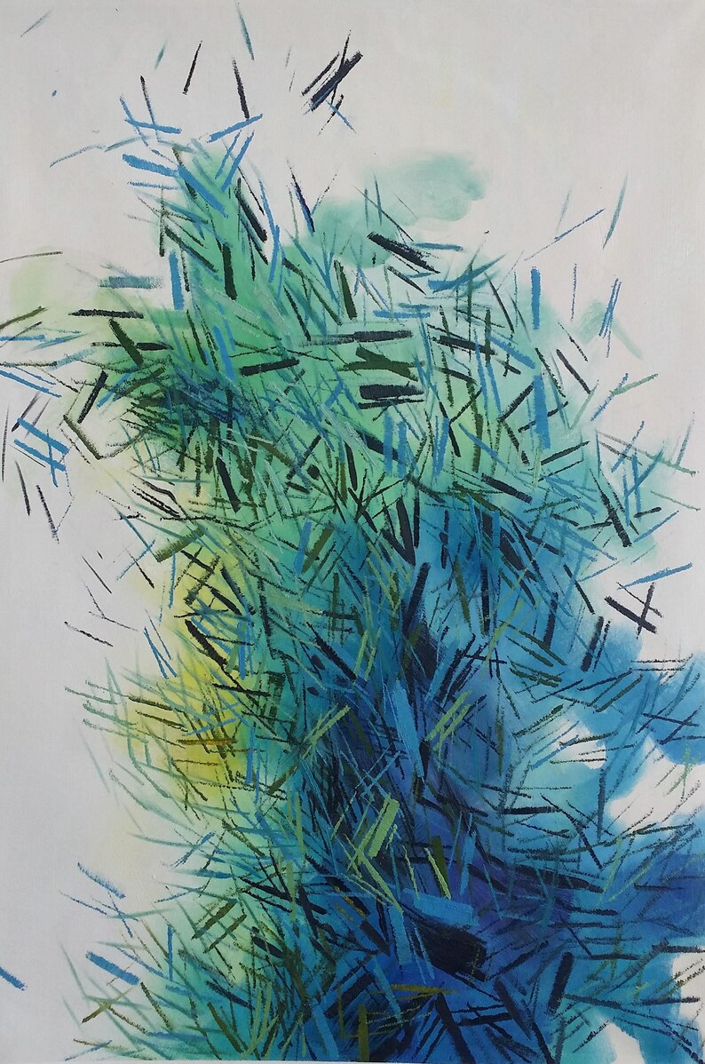 Abstract Oil Painting Wall Art Wall Decorcontemporary Etsy