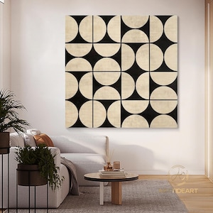 Original Mid Century Modern Painting on Canvas Minimalist Art Custom ...