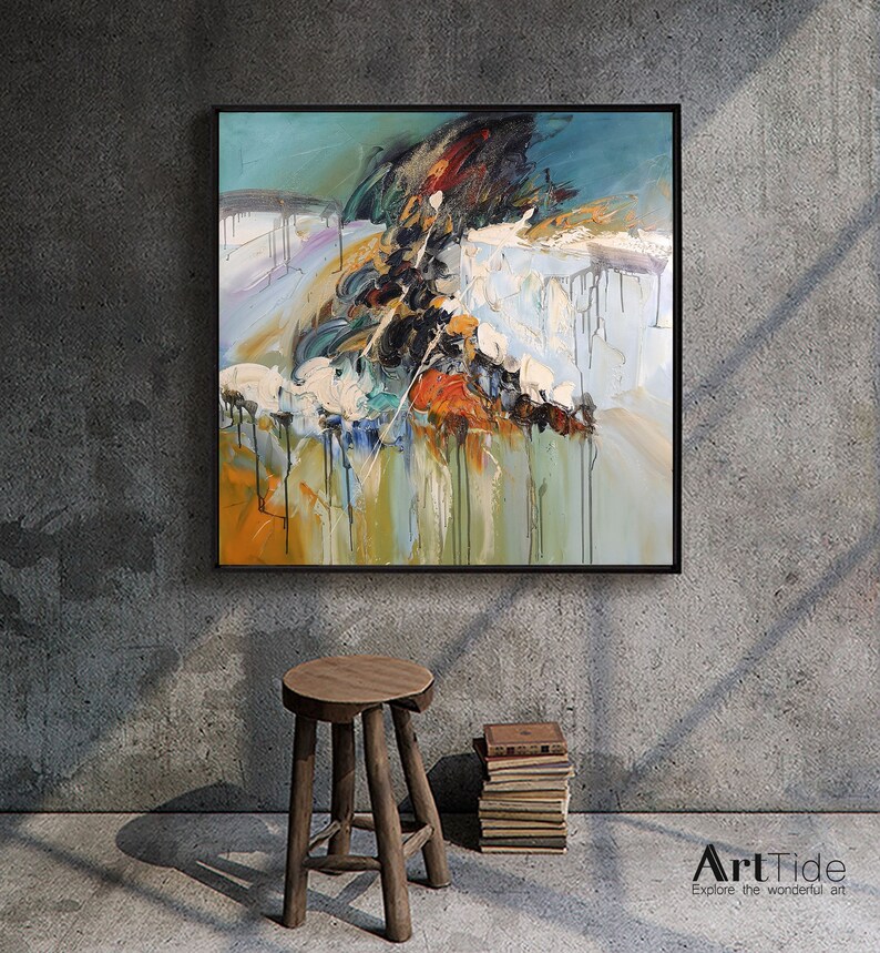 Abstract Painting Canvas Large Abstract Canvas Art Large Etsy