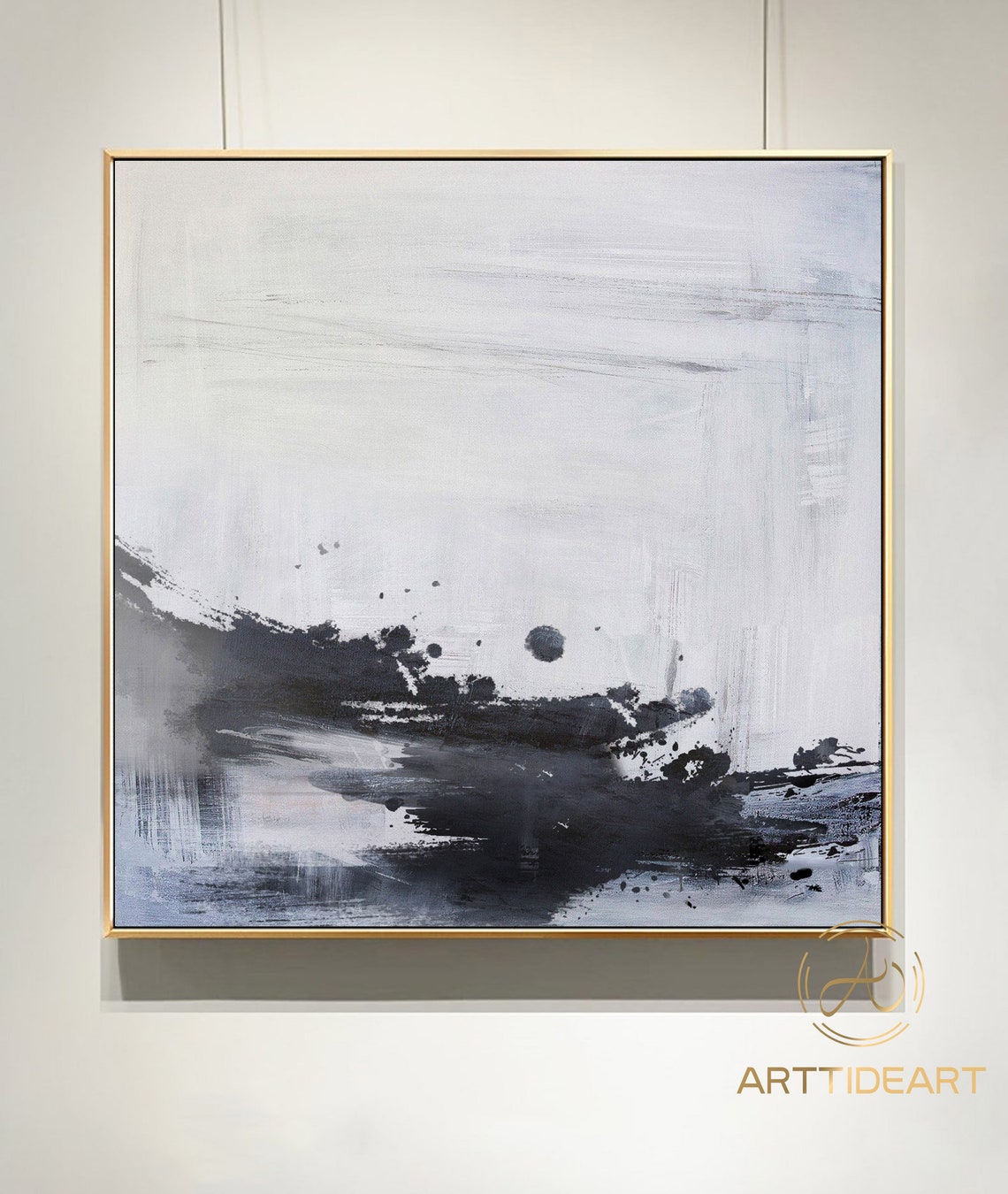 Large Abstract Sea Art Paintingabstract Wave Etsy