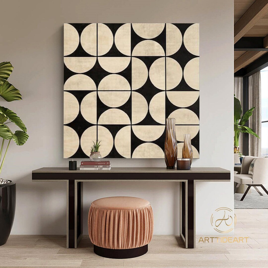 Original Mid Century Modern Painting on Canvas Minimalist Art Custom ...