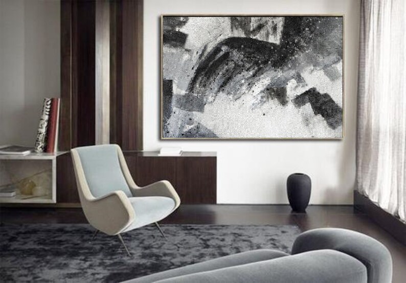 Extra Large Wall Art Canvasblack and White Canvas Wall Etsy