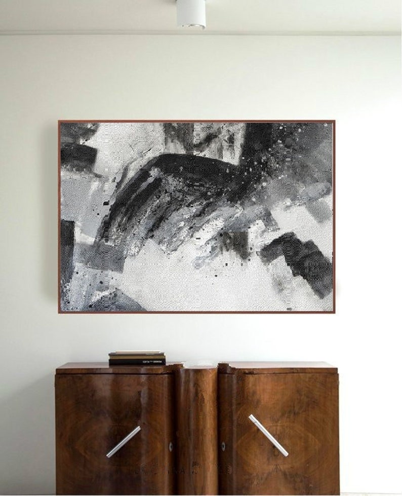 Extra Large Wall Art Canvasblack and White Canvas Wall Etsy