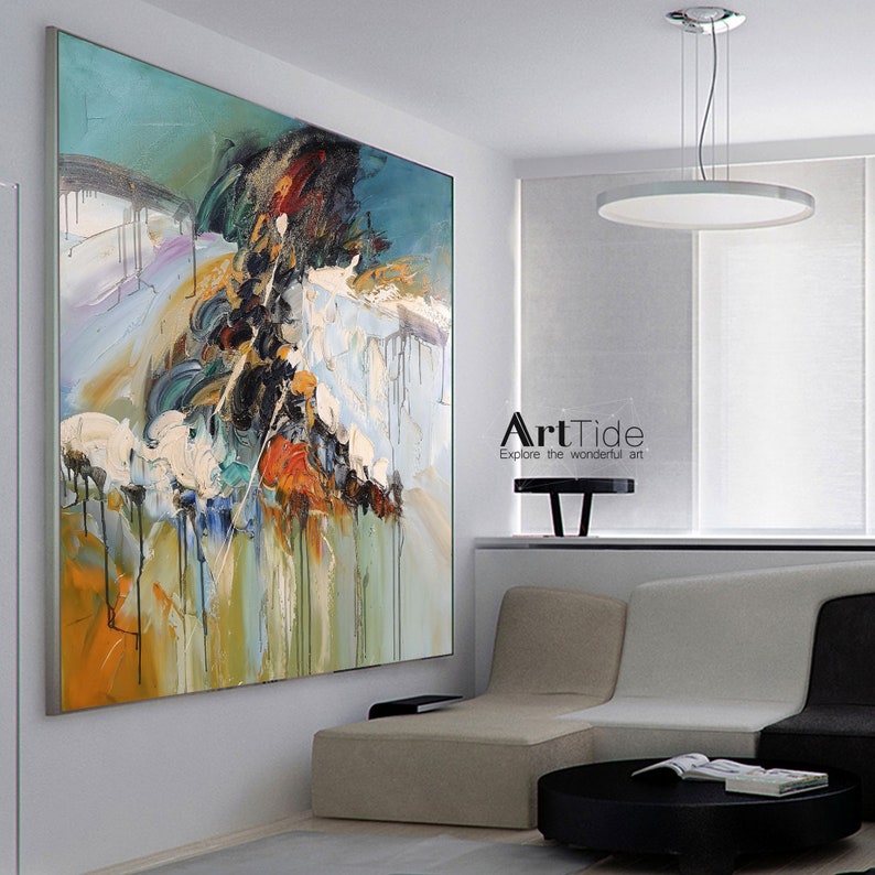 Abstract Painting Canvas Large Abstract Canvas Art Large Etsy