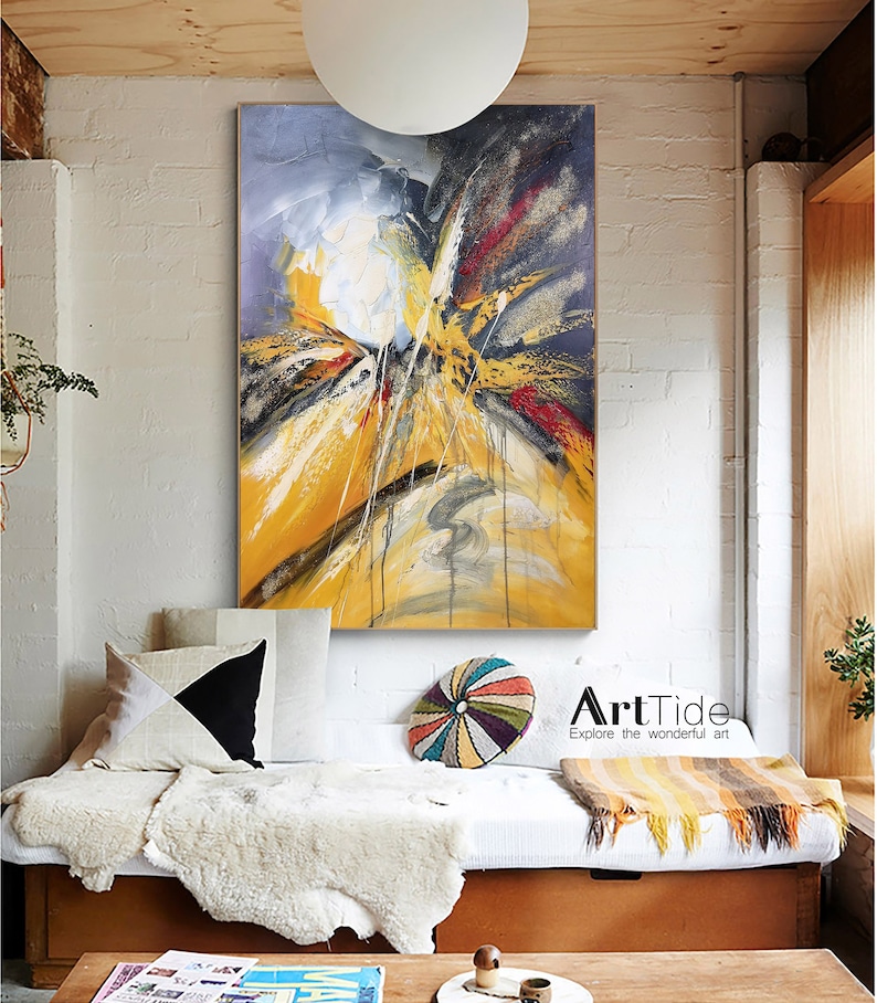 Extra Large Palette Knife Modern Contemporary Art Work Framed Etsy