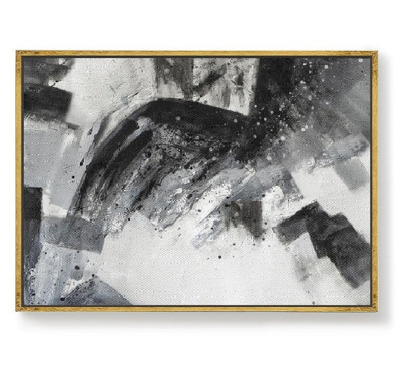 Extra Large Wall Art Canvasblack and White Canvas Wall Etsy
