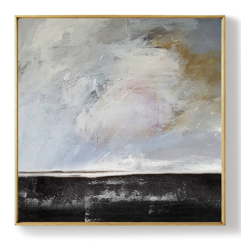 Large Abstract Cloud PaintingSea Landscape PaintingAbstract Etsy