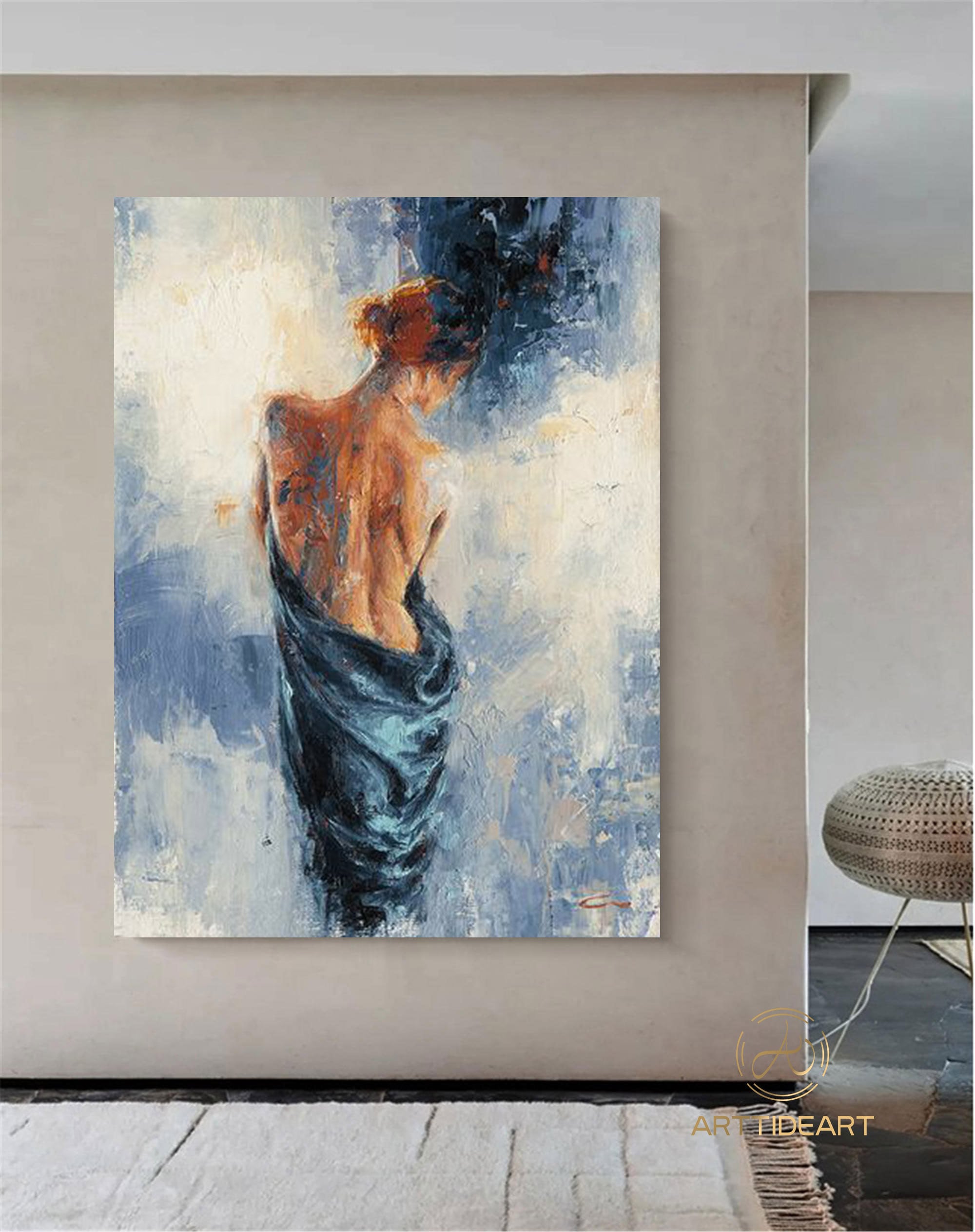 Pittura Ad Olio Fai Da Te Con Numeri ABEUTY – “White Angel Boy” – Kit Completo Su Tela 40x50 Cm, Ideale Per Adulti E Principianti