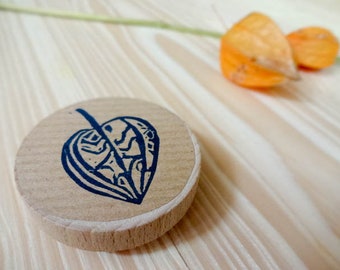 Stamp - hand carved - lantern fruit