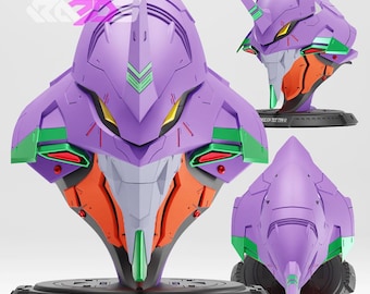 エヴァンゲリオン初号機 胸像 3Dモデル