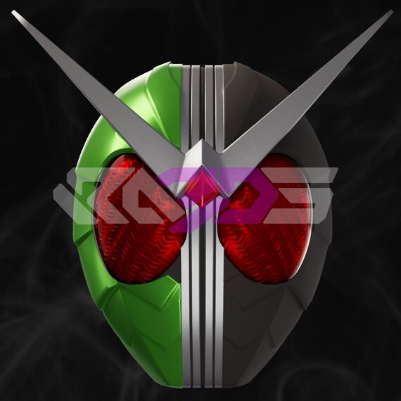 Kamen Rider W 3d Helmet - Etsy Kamen Rider W 3d Helmet - Etsy