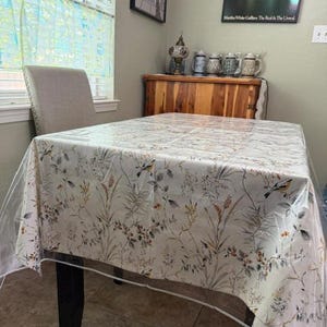 Restaurant Quality Clear Vinyl Tablecloths 6 Gauge