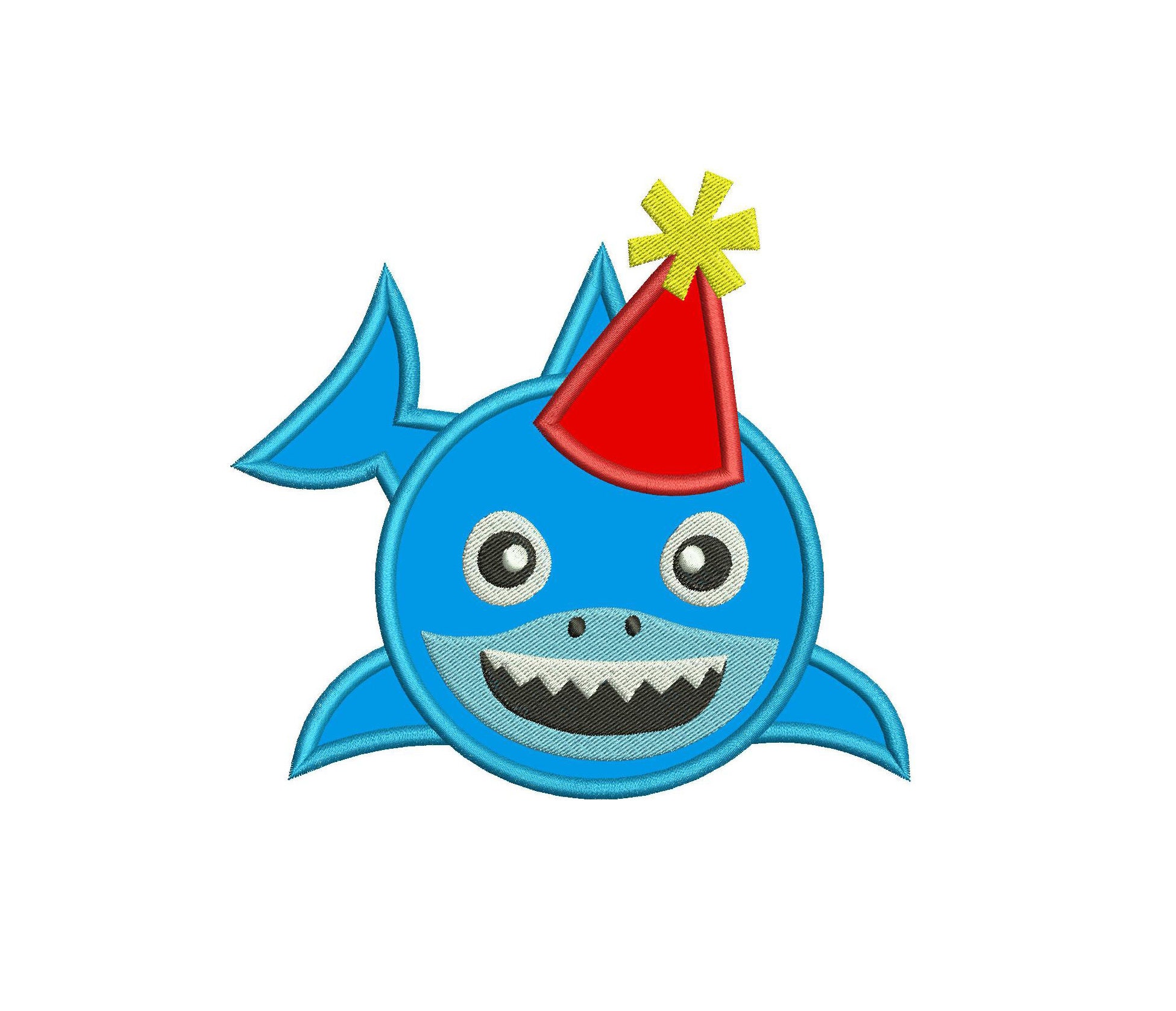 Shark Applique Baby Shark Applique Design - Etsy España