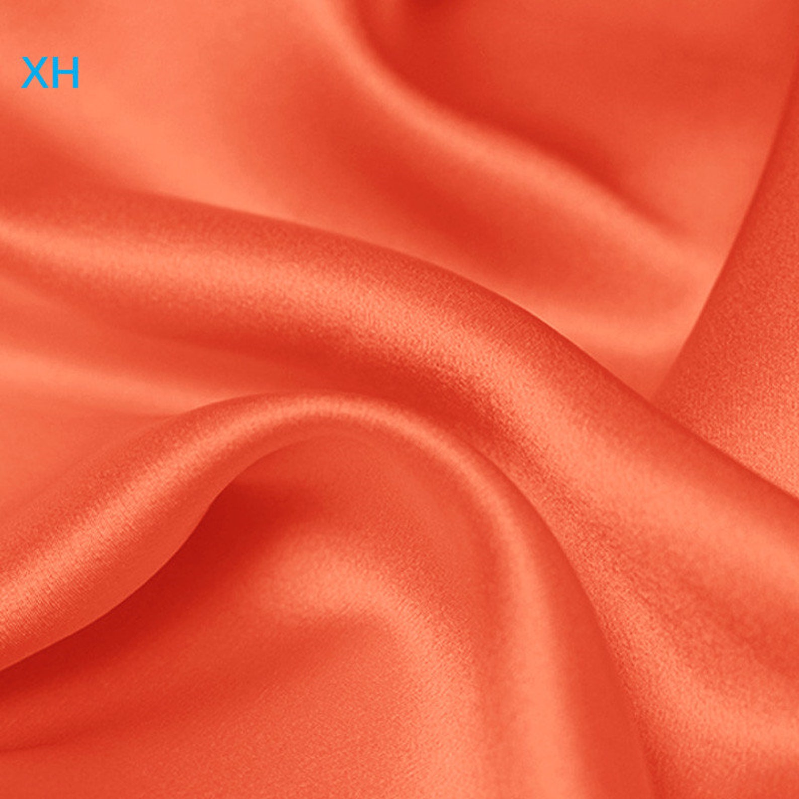 Orange Silk Charmeuse Fabric Silk Satin Fabric Silk Sateen Etsy