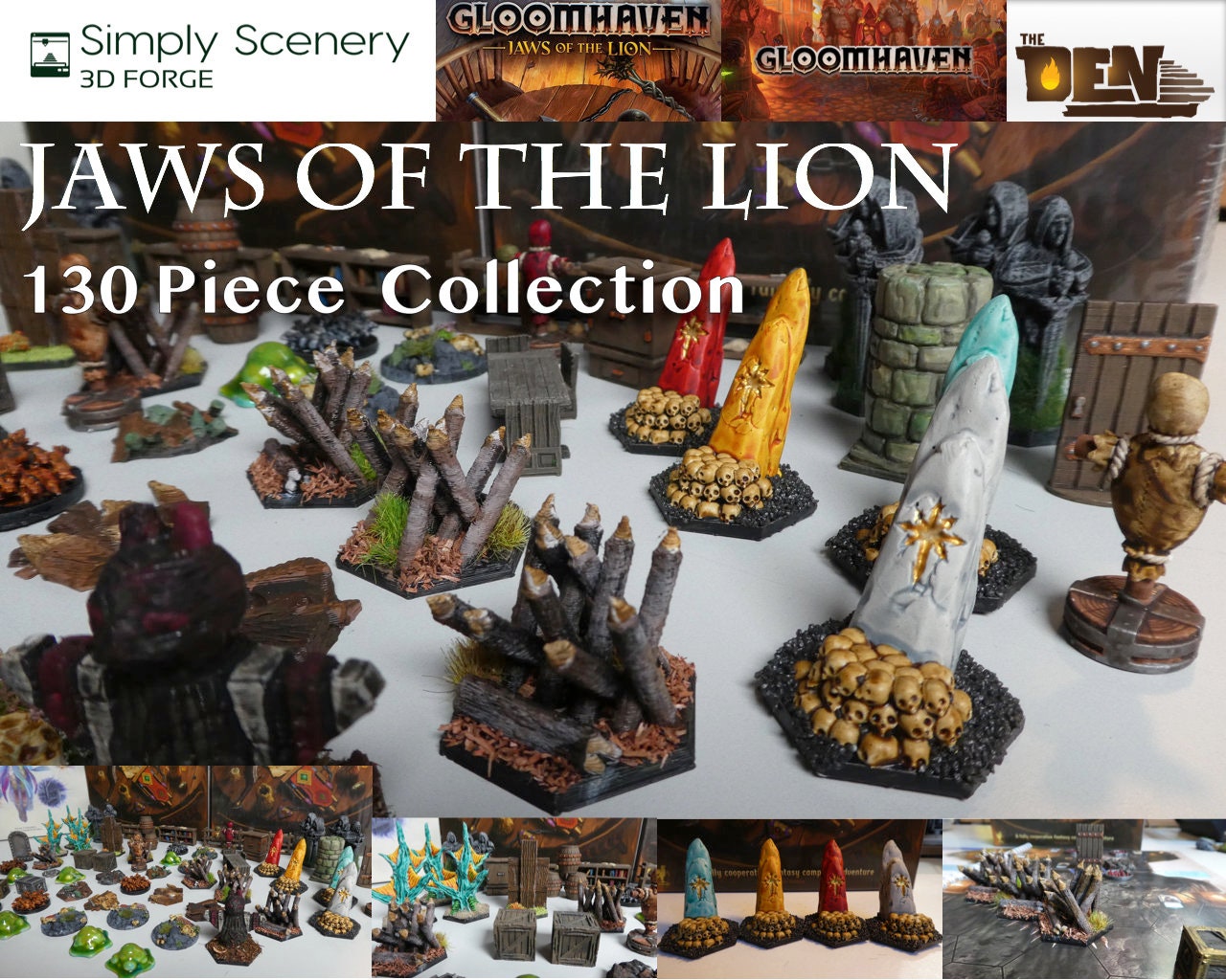 Gloomhaven Jaws of the Lion Organizer, Insert for Gloomhaven Jaws of the  Lion Base Game, Gloomhaven Jaws of the Lion Storage Solution 