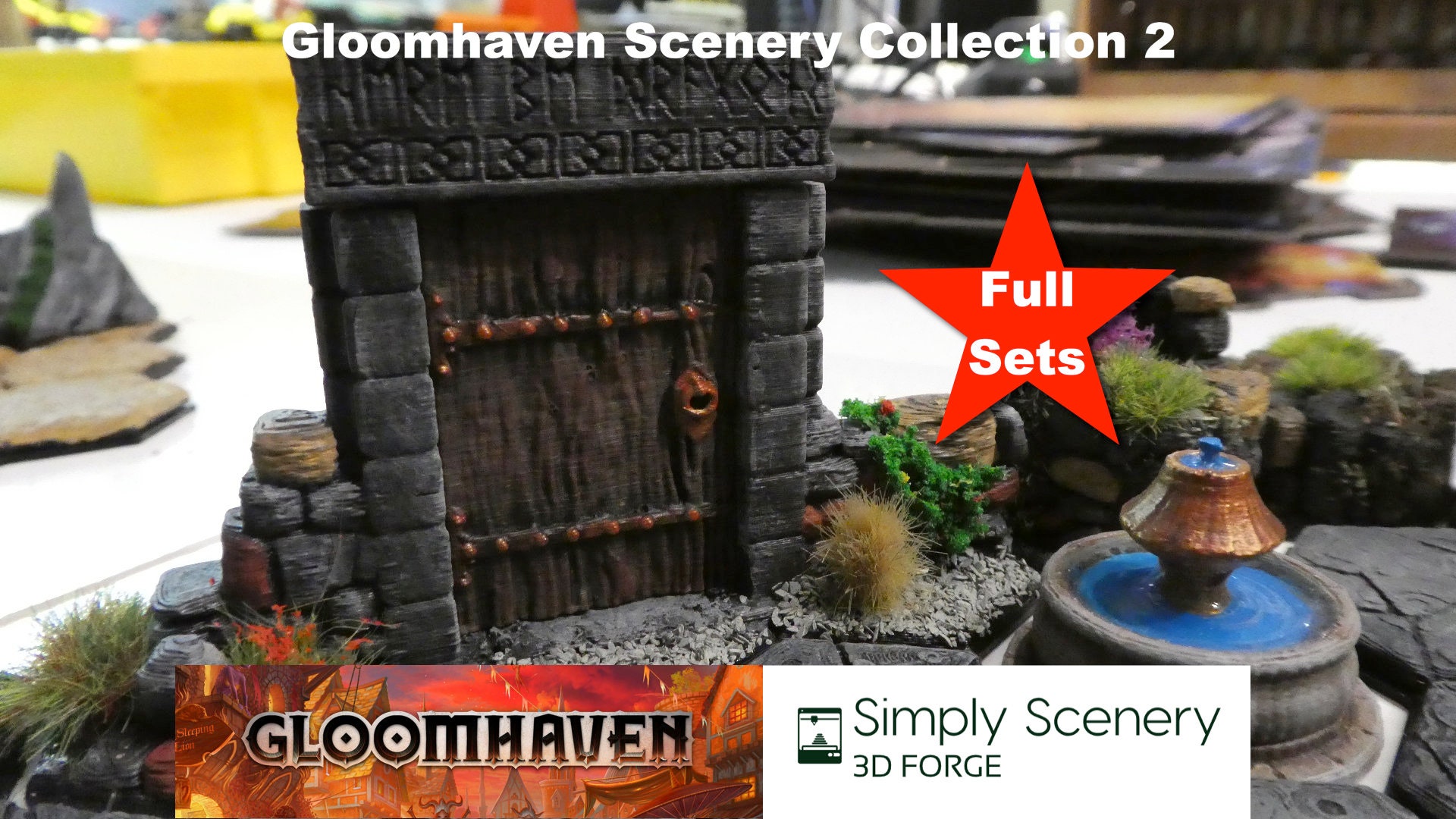 Gloomhaven Stage 2 scenery Walls &amp; doors Cobbled | Etsy