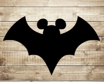 Halloween mickey mouse bat svg, cut files for cricut silhouette, png, eps Halloween INSTANT DOWNLOAD