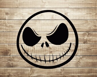 Jack Skellington face The nightmare before Christmas svg cutting file for cricut silhouette, png, eps Halloween INSTANT DOWNLOAD