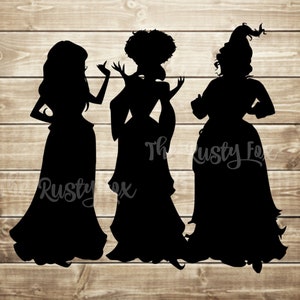 Sanderson sisters silhouette svg, Hocus pocus svg, cutting files for cricut silhouette, INSTANT DOWNLOAD