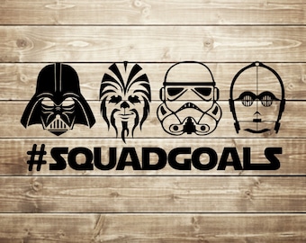 Star wars squadgoals svg, star wars #squadgoals svg, hashtag, svg cut files cricut silhouette, png, eps INSTANT DOWNLOAD